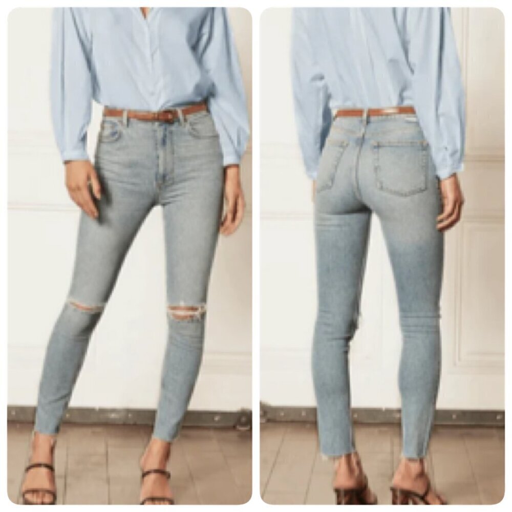 Boyish THE ZACHARY WOmens High Rise Stretch Skinny Jeans Sz 27 in WEEKEND